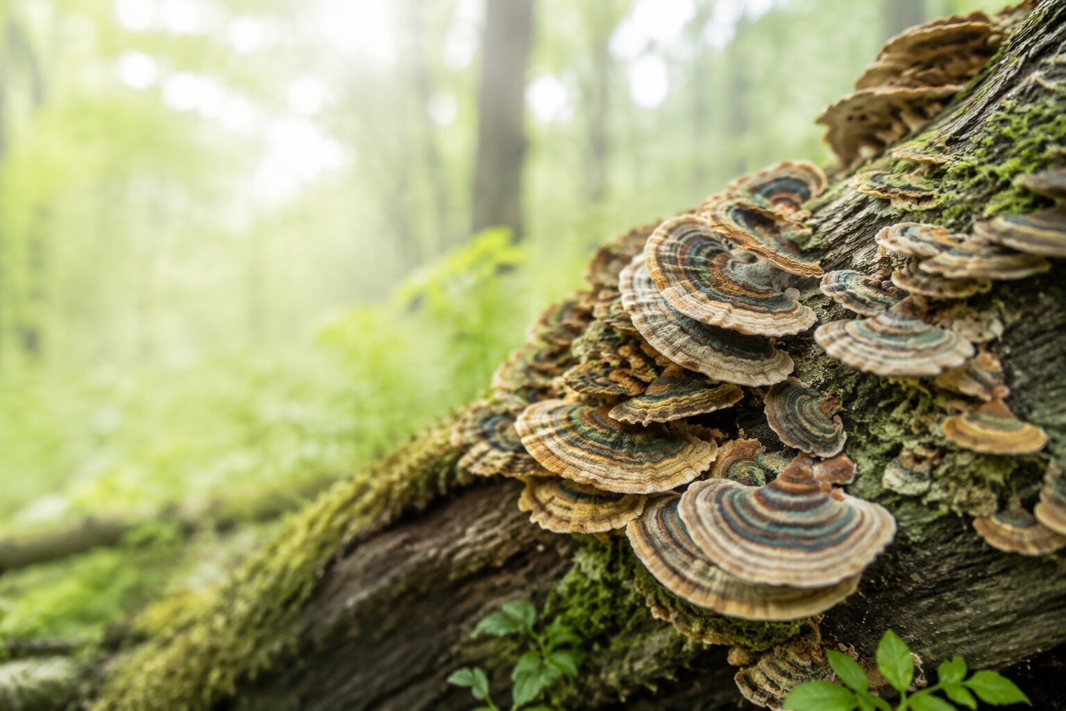 Гъба Пуешка опашка (Trametes versicolor)